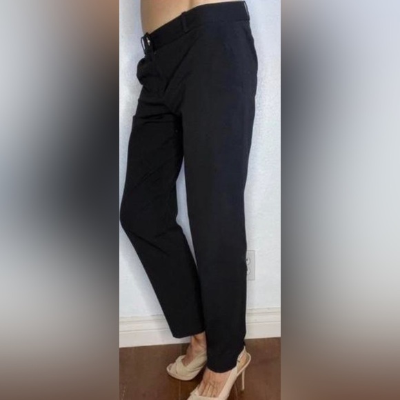 MICHAEL Michael Kors Straight Leg Trouser Pants Women's Black (8) - Picture 8 of 8
